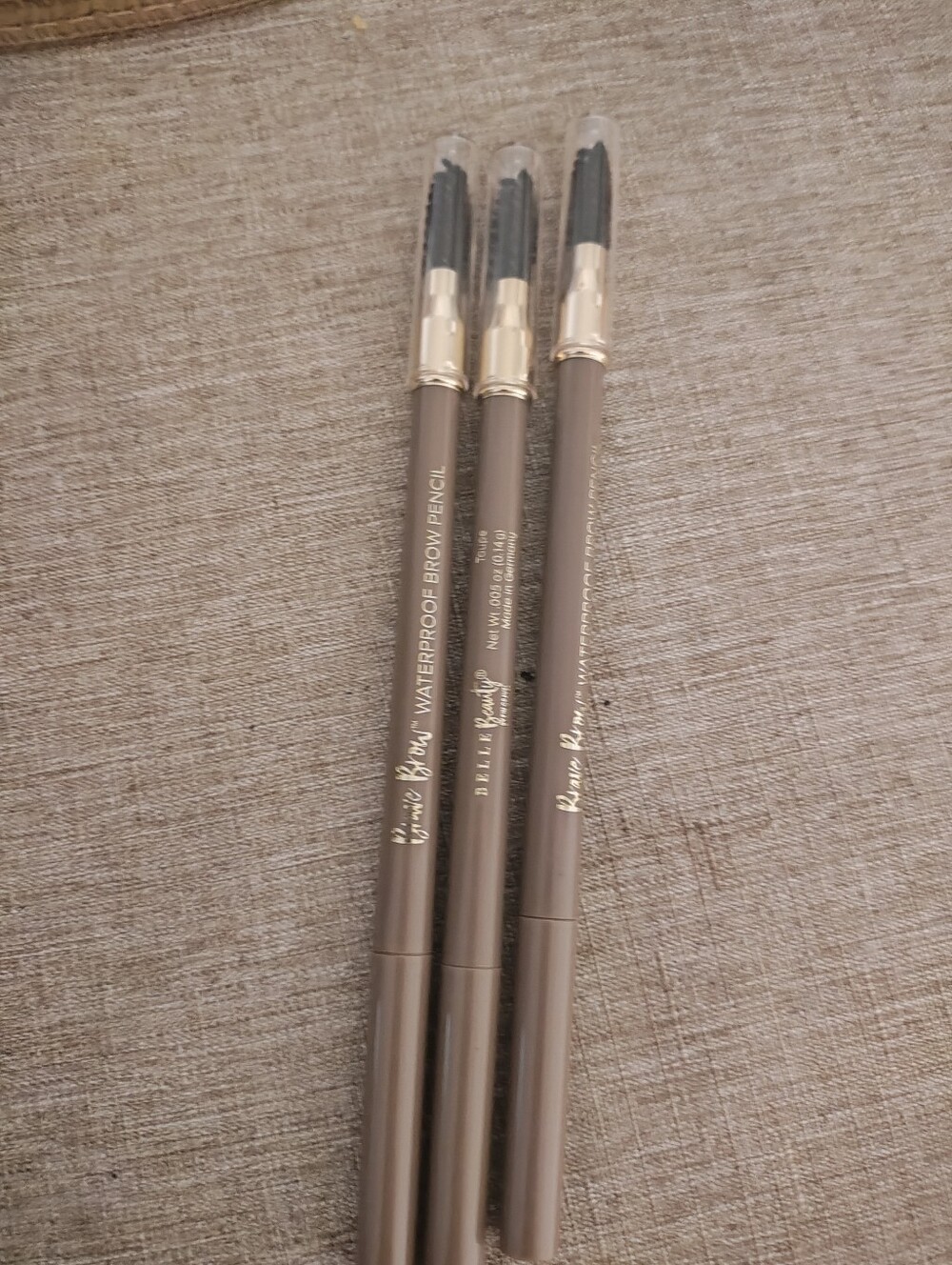 Belle  BeautyWaterproof Brow Pencil Trio in Taupe
